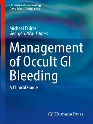 cover image of Management of Occult GI Bleeding